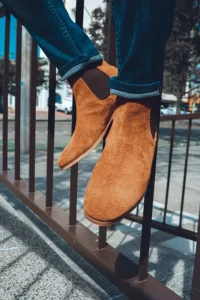 Botas Chelsea de Gamuza Tabaco para Hombre - André Bocassi