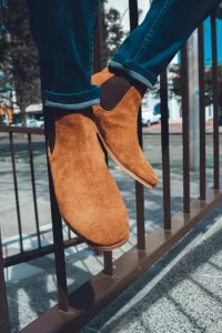 Botas Chelsea de Gamuza Tabaco para Hombre - André Bocassi