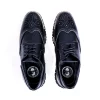 Zapatos Bostonianos negros de vestir para hombre