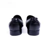 Zapatos Loafer Tejido Liso negro para Hombre