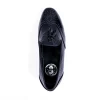 Zapatos Loafer Tejido Liso negro para Hombre